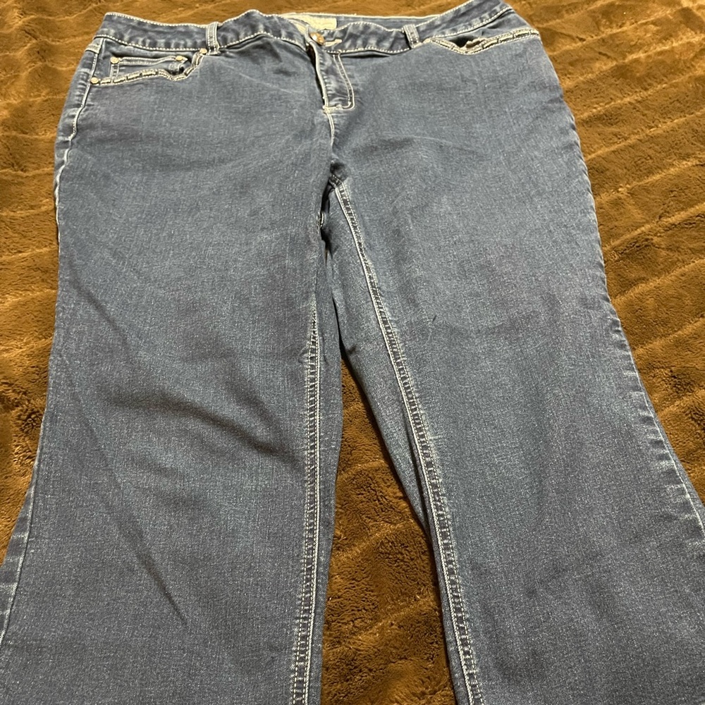 Cato Blue Ankle Cropped Jeans